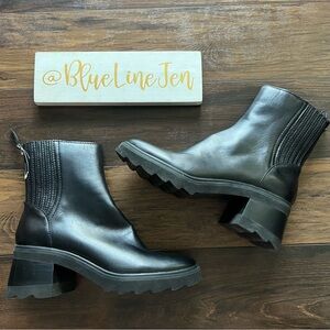 Dolce Vita Black Leather Martey Boots NWOT